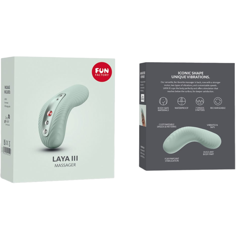 FUN FACTORY - VIBRADOR RECARGABLE LAYA III VERDE SALVIA