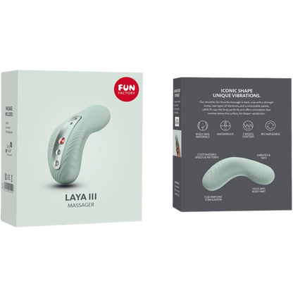 FUN FACTORY - VIBRADOR RECARGABLE LAYA III VERDE SALVIA