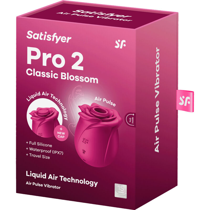 Satisfyer - Vibrador Air Pulse Pro 2 Classic Blossom