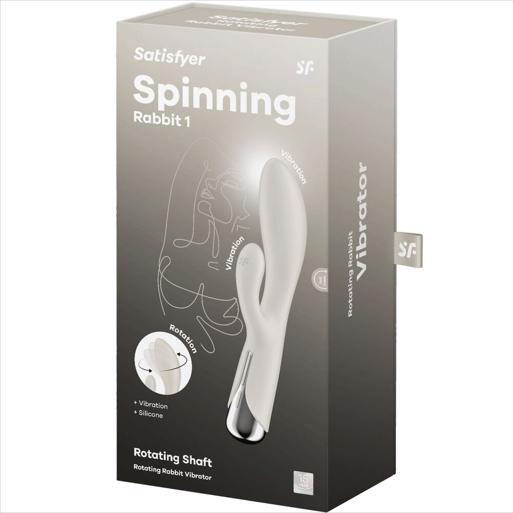 Satisfyer - Spinning Rabbit 1 Estimulación del clítoris y punto G Beige