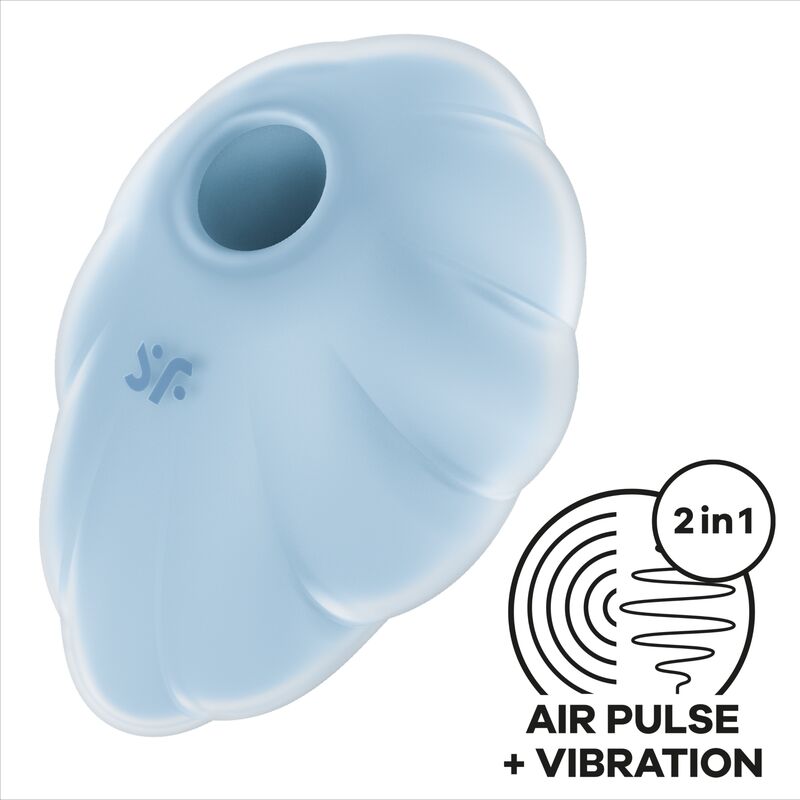 SATISFYER - CLOUD DANCER BLUE AIR PULSE VIBRATOR