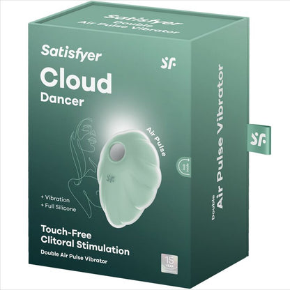 SATISFYER - CLOUD DANCER GREEN AIR PULSE VIBRATOR