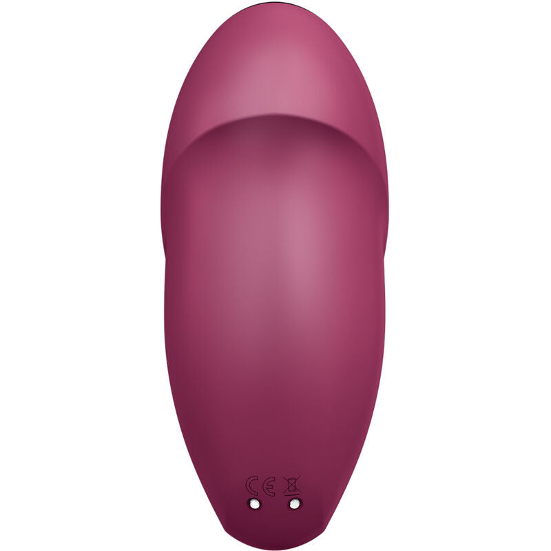 Satisfyer - Tap &amp; Climax 1 Vibrador Lay-On Vermelho
