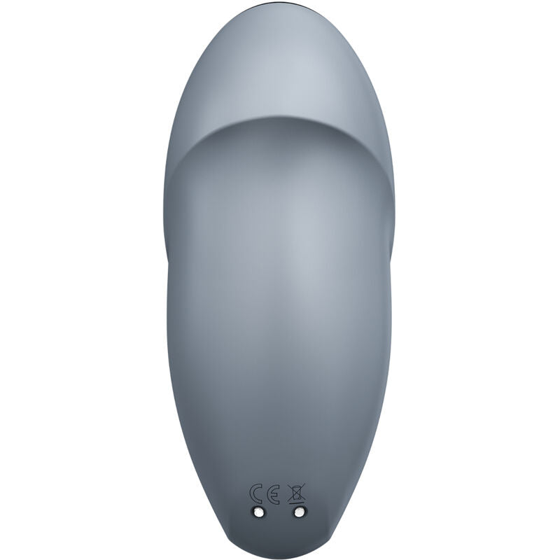 Satisfyer - Tap &amp; Climax 1 Vibrador Lay-On Cinza