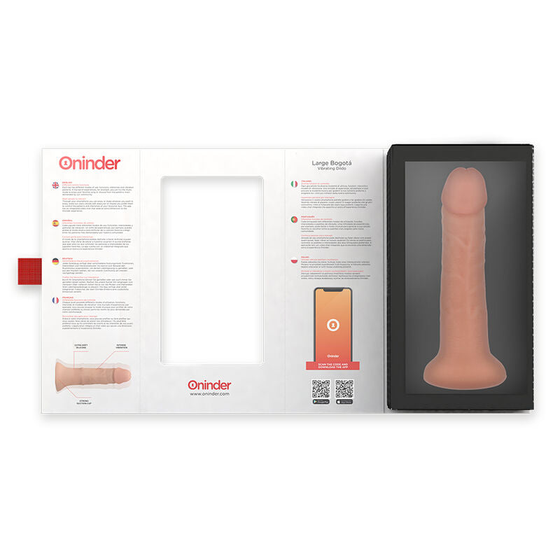 Oninder - Large Bogot������ Vibrator Dildo 9 Speeds Natural 22 Cm -O- 4.5 Cm - Free App