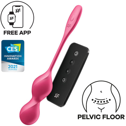 Satisfyer - Love Birds 2 Vibrating Kegel Balls + Free App