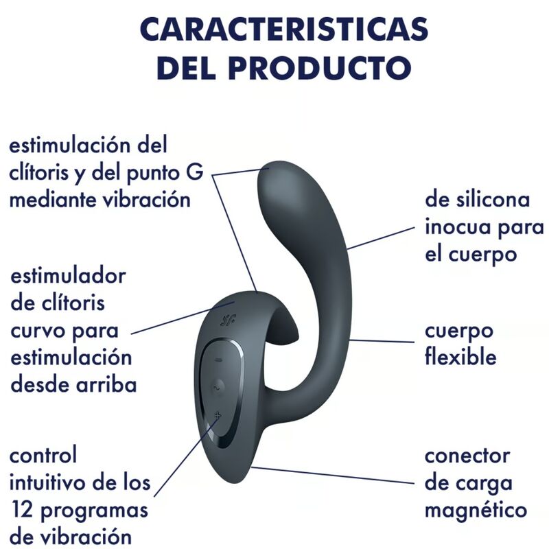 Satisfyer - G For Goddess 1 Vibrador Coelho Cinza Escuro