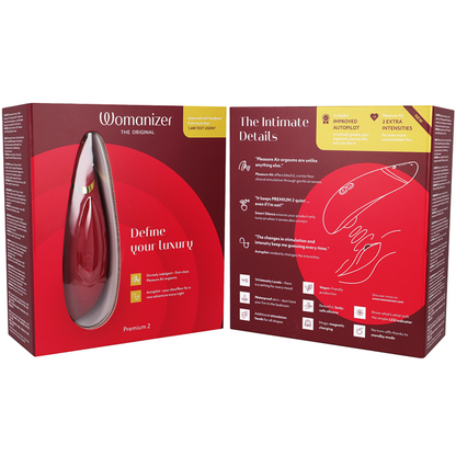 WOMANIZER - PREMIUM 2 CLITORAL STIMULATOR BORDEAUX