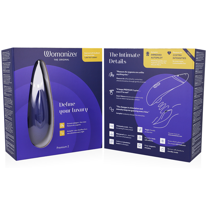 WOMANIZER - ESTIMULADOR DE CLÍTORIS PREMIUM 2 BLUEBERRY