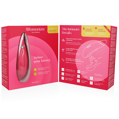 WOMANIZER - PREMIUM 2 CLITORAL STIMULATOR RASPBERRY