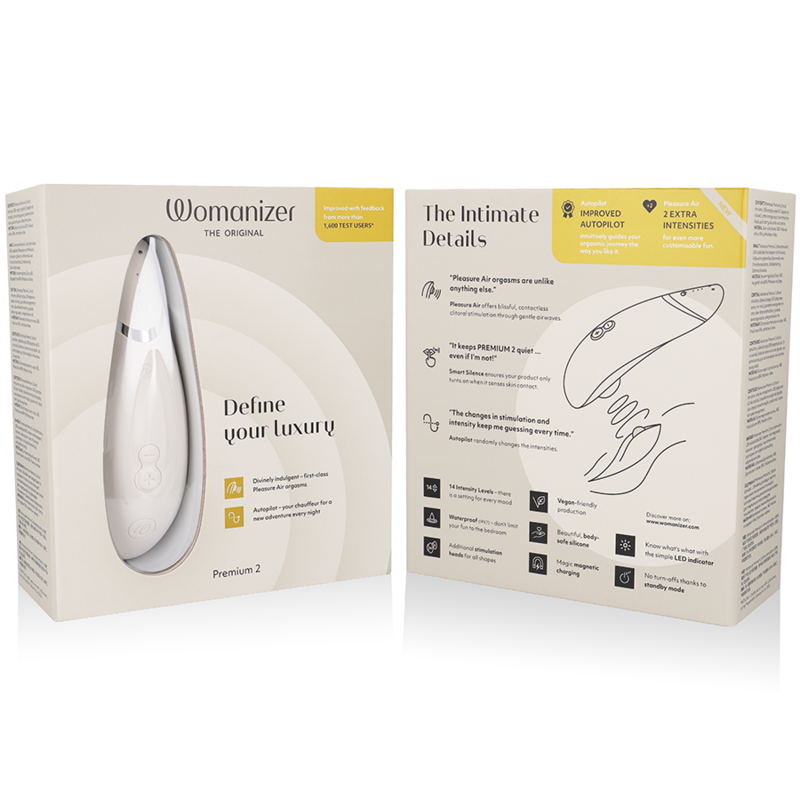 WOMANIZER - PREMIUM 2 CLITORAL STIMULATOR WARM GRAY