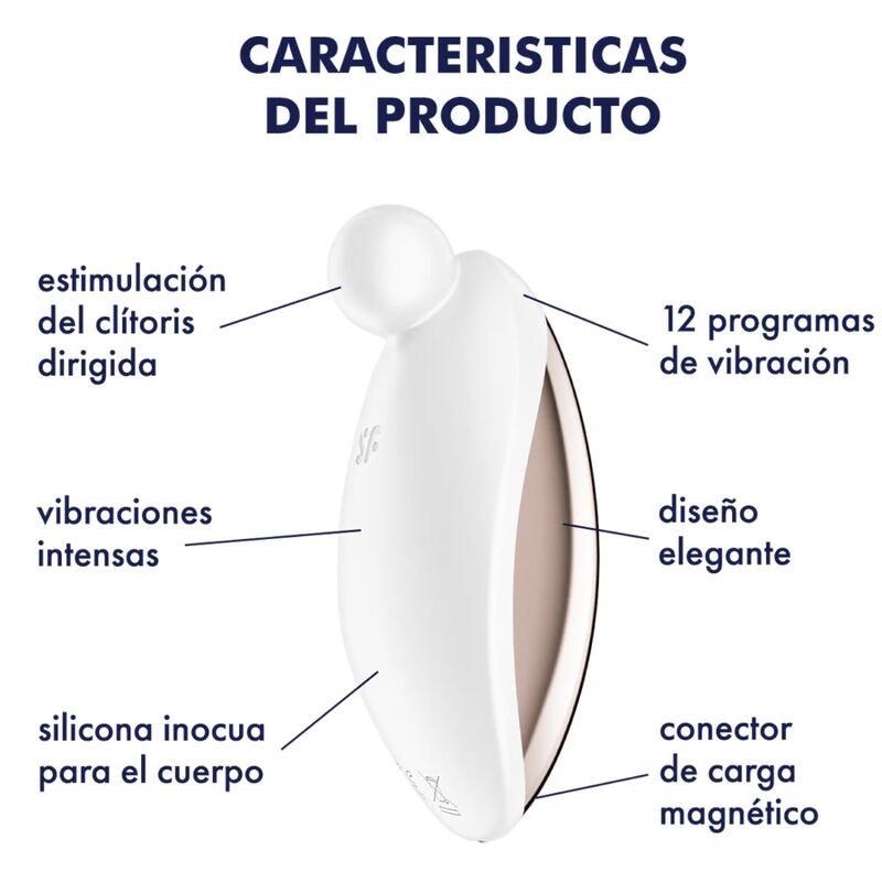 Satisfyer - Spot On 2 Vibrador de contacto blanco