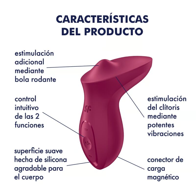 Satisfyer - Exciterrr Lay-On Clitoris Berry Vibrator