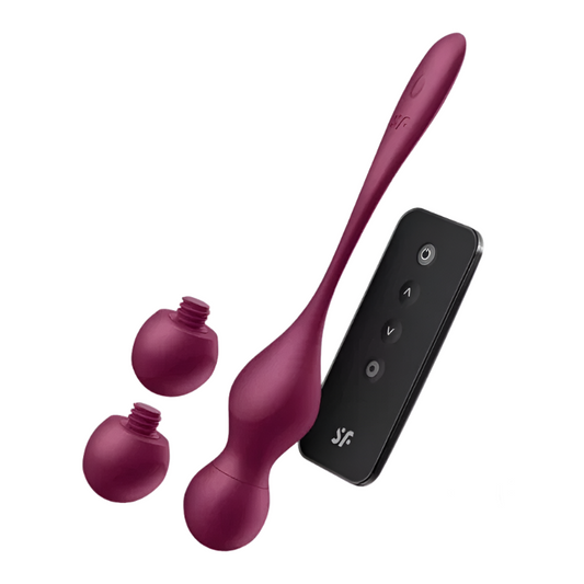 Satisfyer - Love Birds Vary Vibrating Balls Free App Wine Red