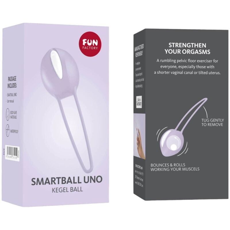 Fun Factory - Smartball Uno Pelvic Ball White / Pastel Lilac