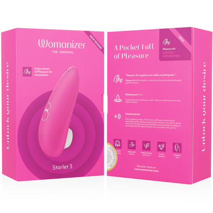 WOMANIZER - ESTIMULADOR DE CLÍTORIS STARLET 3 ROSA