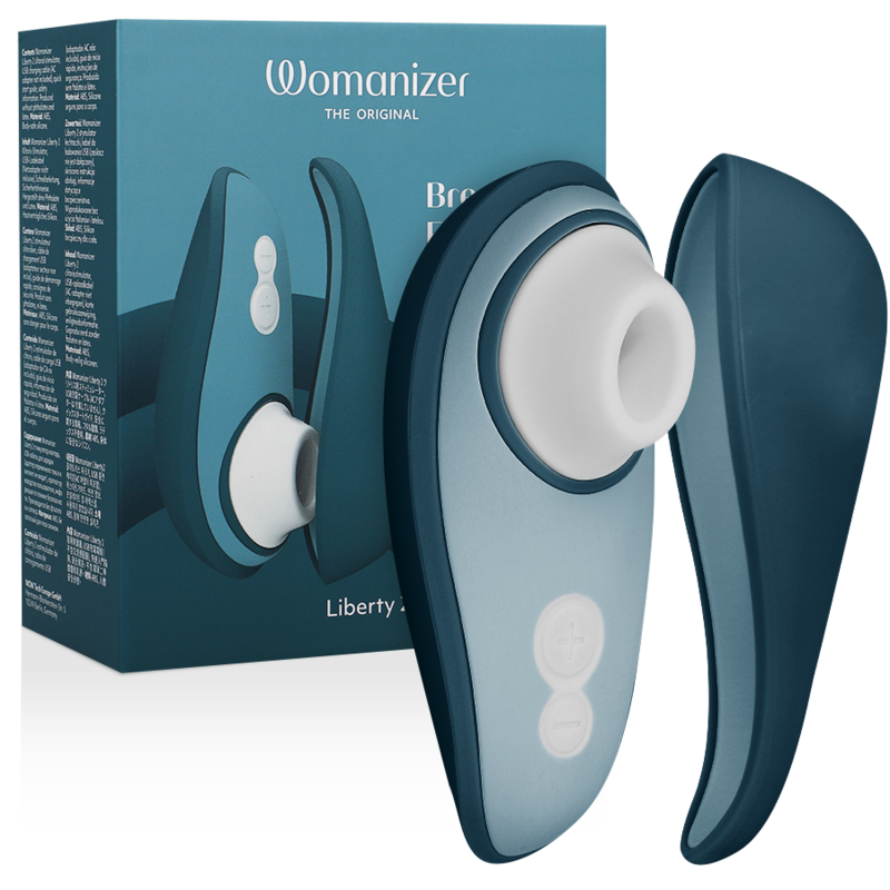 WOMANIZER - LIBERTY 2 CLITORIS STIMULATOR & SUCKER BLUE