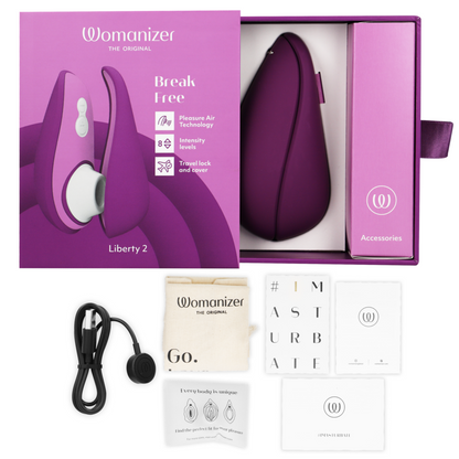 WOMANIZER - LIBERTY 2 CLITORIS STIMULATOR & SUCKER VIOLET