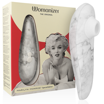 WOMANIZER - MARILYN MONROE CLASSIC 2 CLITORAL STIMULATOR WHITE MARBLE