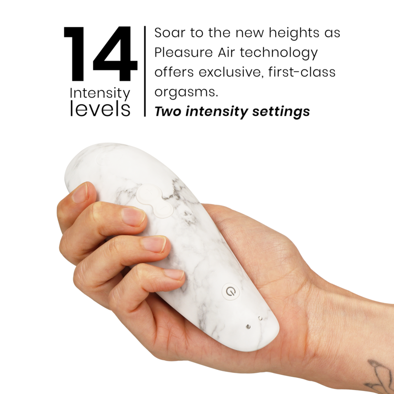 WOMANIZER - MARILYN MONROE CLASSIC 2 CLITORAL STIMULATOR WHITE MARBLE