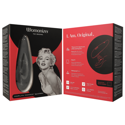 WOMANIZER - MARILYN MONROE CLASSIC 2 CLITORAL STIMULATOR BLACK MARBLE