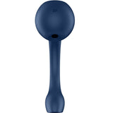 Satisfyer - Estimulador de Ponto G e Pulso de Ar Pro+ Wave 4, aplicativo grátis, azul escuro