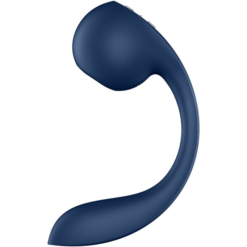Satisfyer - Estimulador de Ponto G e Pulso de Ar Pro+ Wave 4, aplicativo grátis, azul escuro