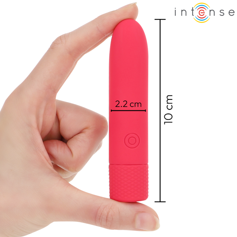 Intense - Symone Usb Rechargeable Vibrating Bullet 8 Vibrations Red 10 X 2.2 Cm