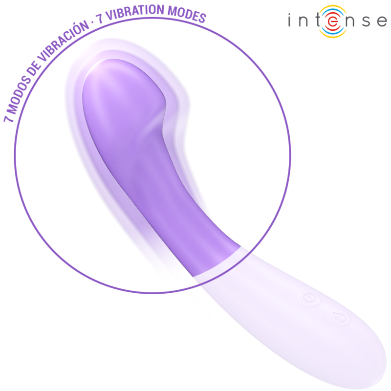 Intense - Becky Vibrator 19 Cm Heatable 7 Vibrations Purple