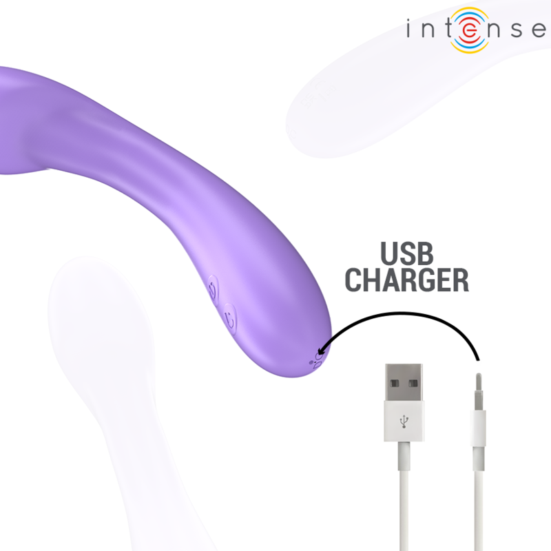 Intense - Becky Vibrator 19 Cm Heatable 7 Vibrations Purple