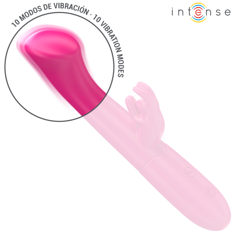 Intense - Julieta Rabbit Vibrator 18.6 Cm 10 Vibrations Pink