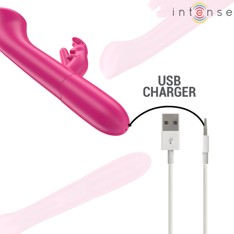 Intense - Julieta Rabbit Vibrator 18.6 Cm 10 Vibrations Pink
