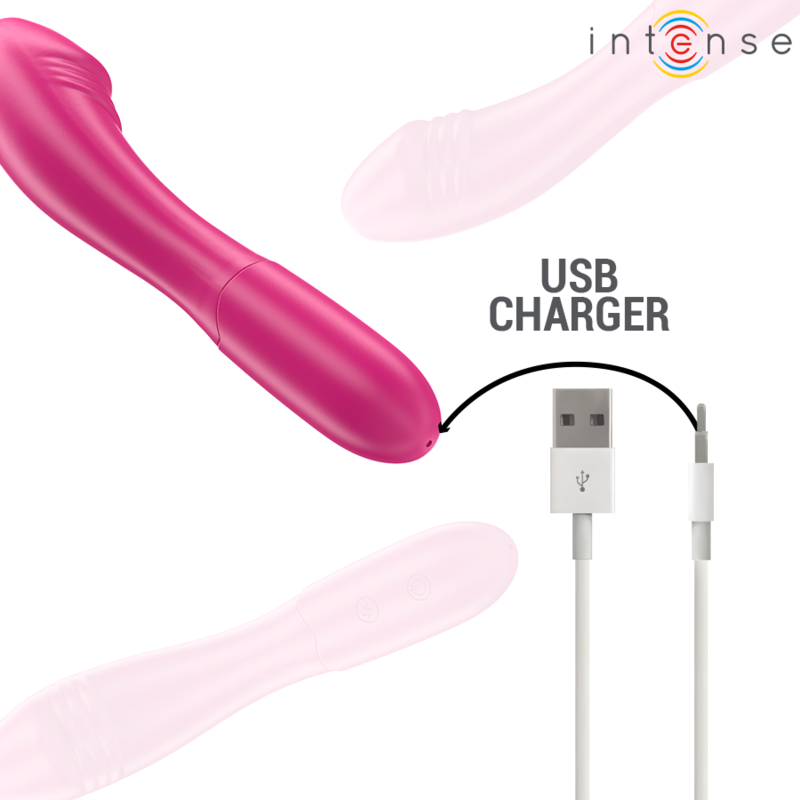 Intense - Belinda Vibrator 19 Cm Flexible 10 Vibrations Pink