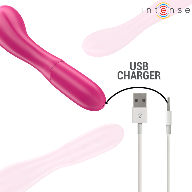 Intense - Lisette Vibrator 19 Cm Flexible 10 Vibrations Pink