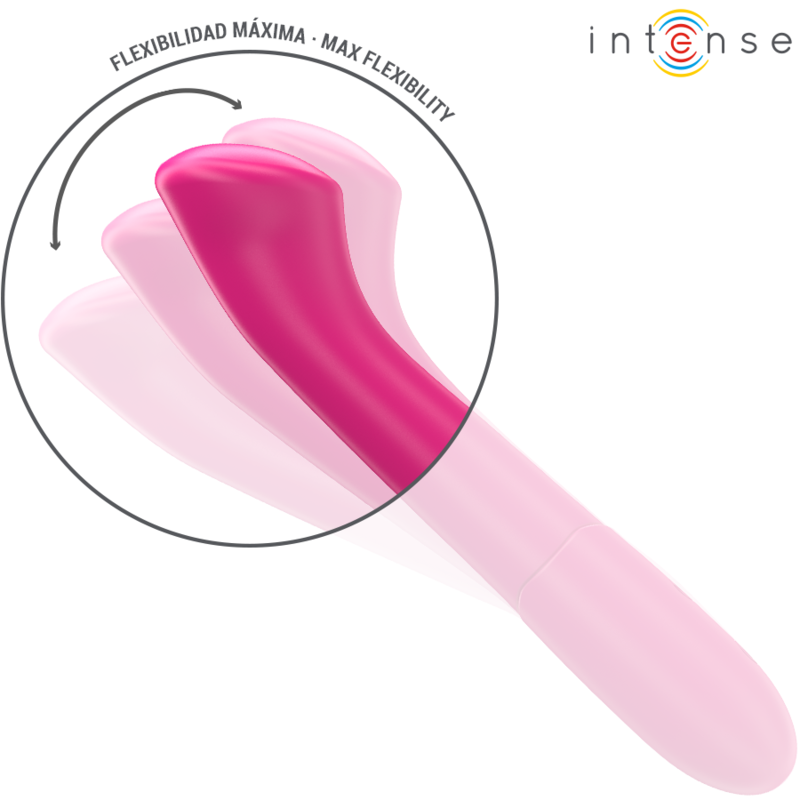 Intense - Paty Vibrator 19 Cm Flexible 10 Vibrations Model 2 Pink