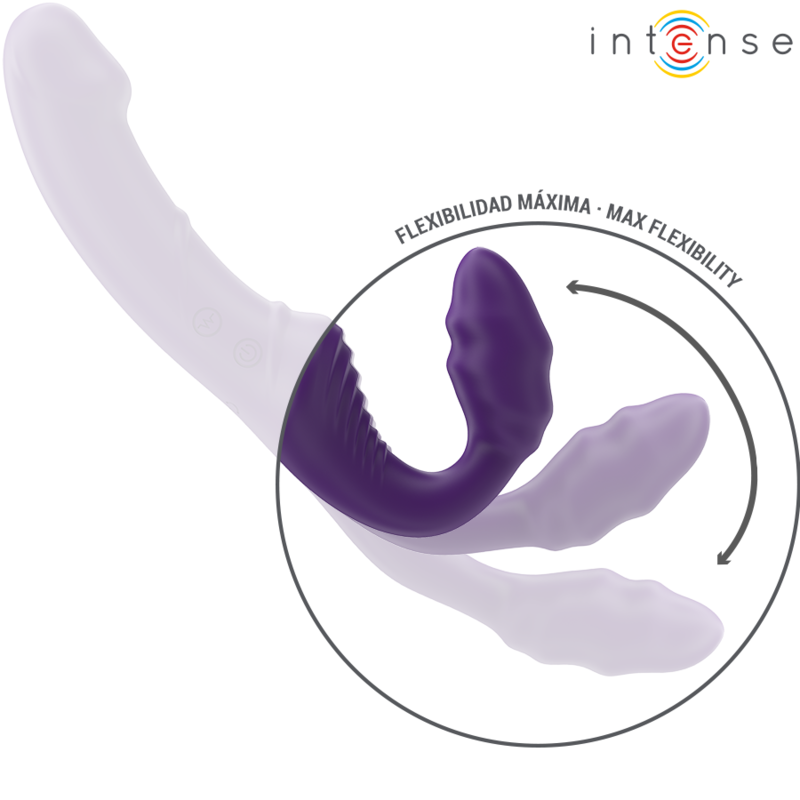 Intense - Jill Double Vibrator 20 Cm Purple Remote Control