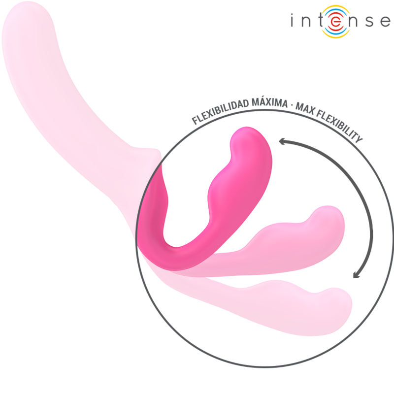 Intense - Amy Double Vibrator 20 Cm Pink Remote Control
