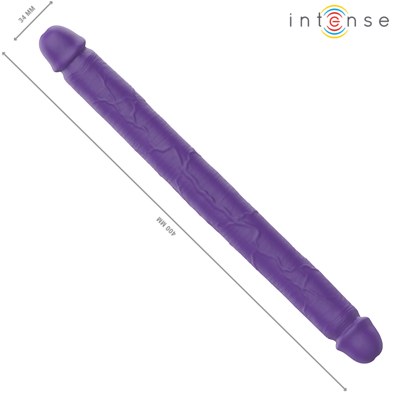 Intense - Gunter Dildo Double Vibrator 40 Cm Purple Remote Control