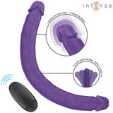 Intense - Gunter Dildo Double Vibrator 40 Cm Purple Remote Control