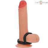 Intense - Bobby Double Silicone Penis Ring Black