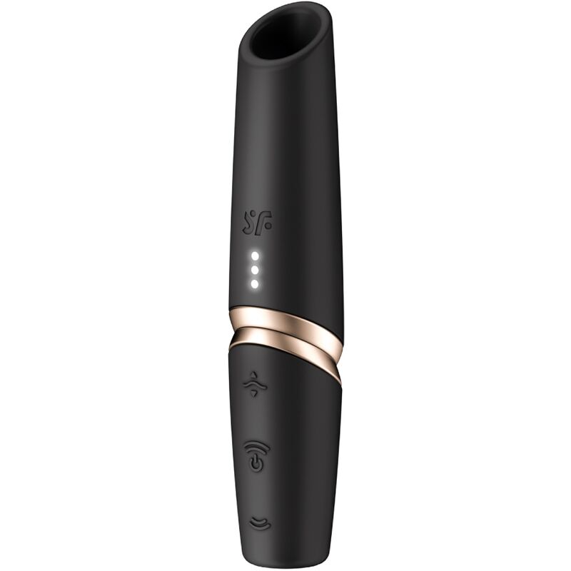 Satisfyer - Estimulador de clitóris Perfect Kiss Wave Preto / Dourado