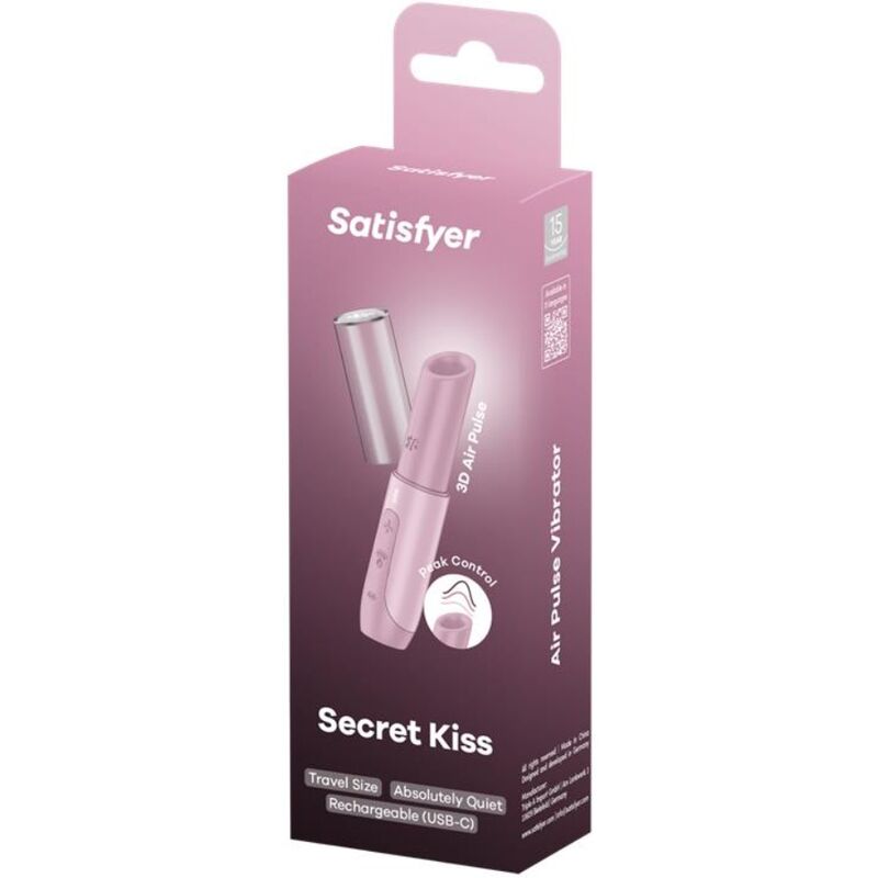 Satisfyer - Secret Kiss Wave Clitoris Stimulator Pink