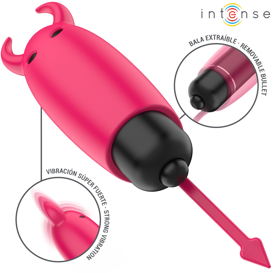Intense - Scarlet Vibrating Bullet Red Demon 9.3 X 2.4 Cm