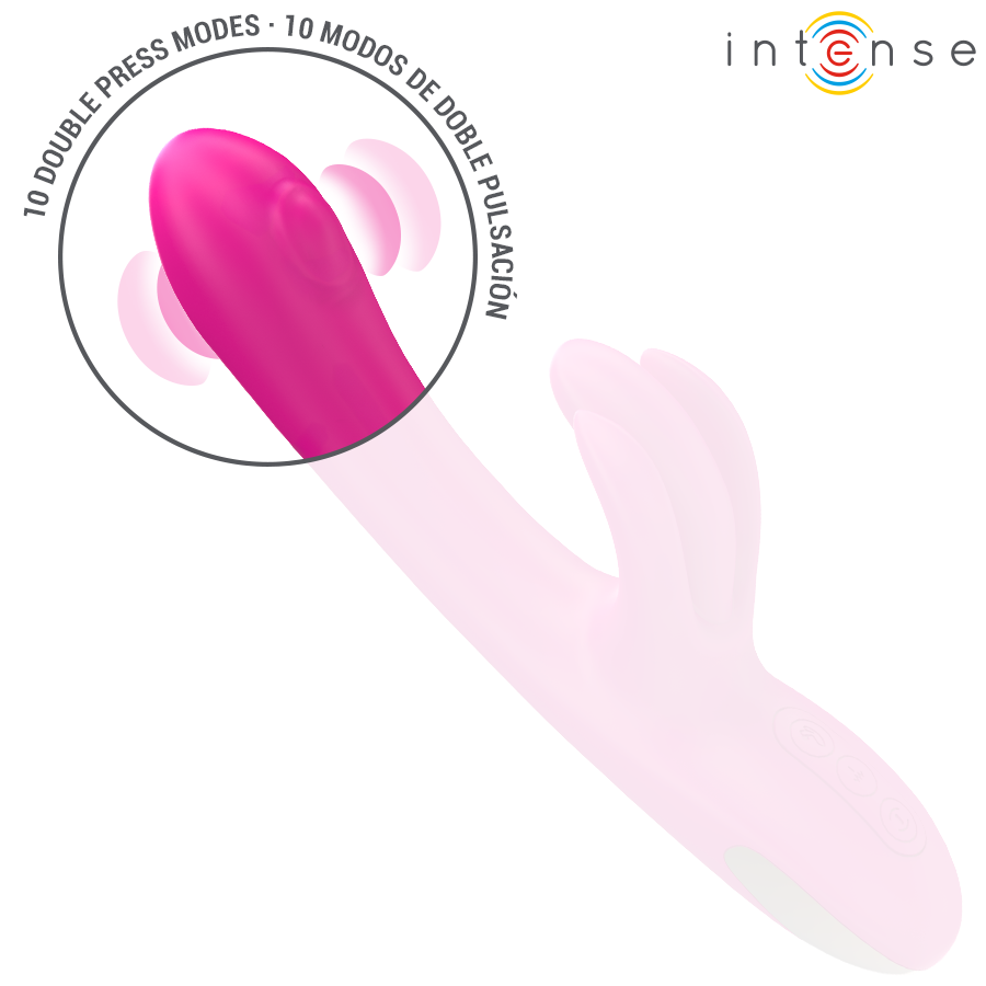Intense - Britney Multifunction Rabbit Vibrator 23 Cm Pink