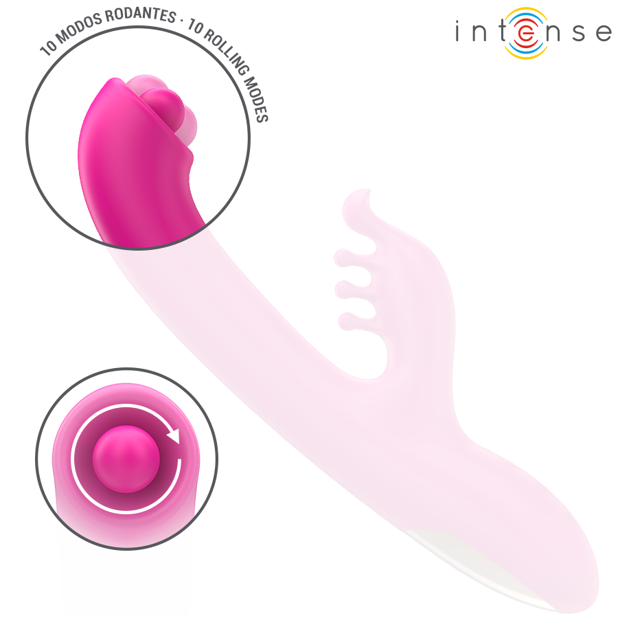 Intense - Christina Multifunction Rabbit Vibrator 22.5 Cm Pink