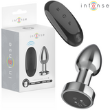 Intense - Anal Plug 10 Vibrations Metal With Remote Control S