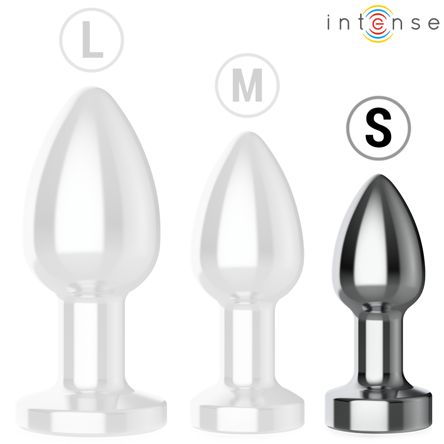 Intense - Anal Plug 10 Vibrations Metal With Remote Control S