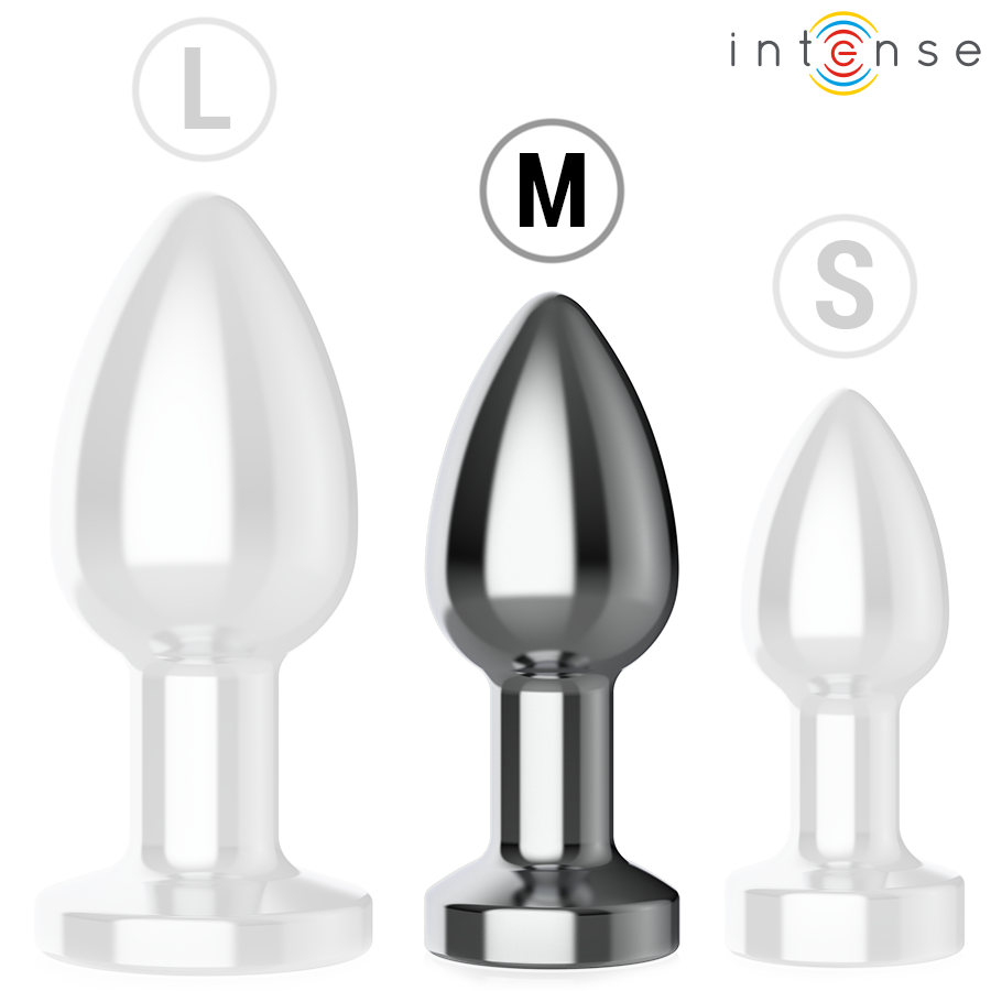 Intense - Anal Plug 10 Vibrations Metal With Remote Control M