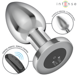 Intense - Anal Plug 10 Vibrations Metal With Remote Control L