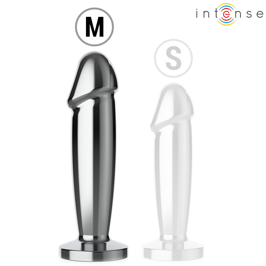 Intense - Anal Plug 10 Vibrations Metal Dildo With Remote Control M